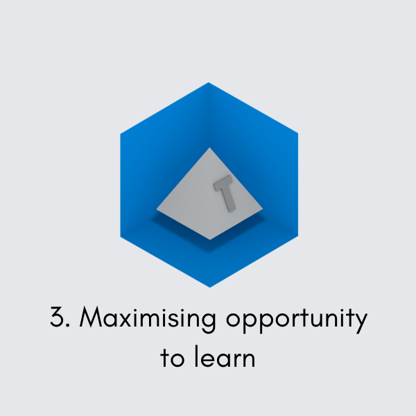 3 Maximising opportunity to learn